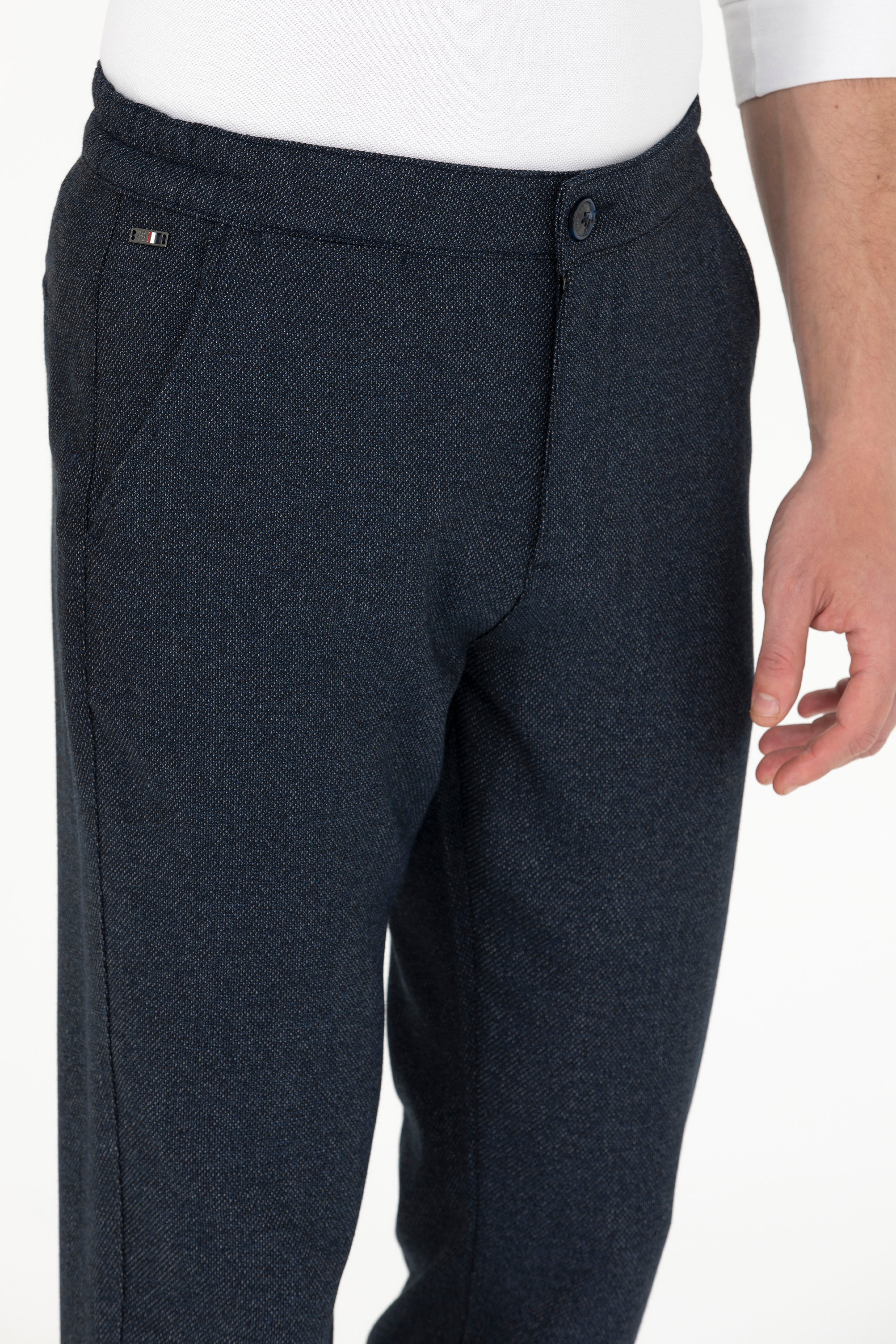 Erkek Carrot Fit Lacivert Kanvas Pantolon - Image 5