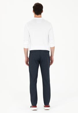 Erkek Lacivert Kanvas Pantolon - 50277294108