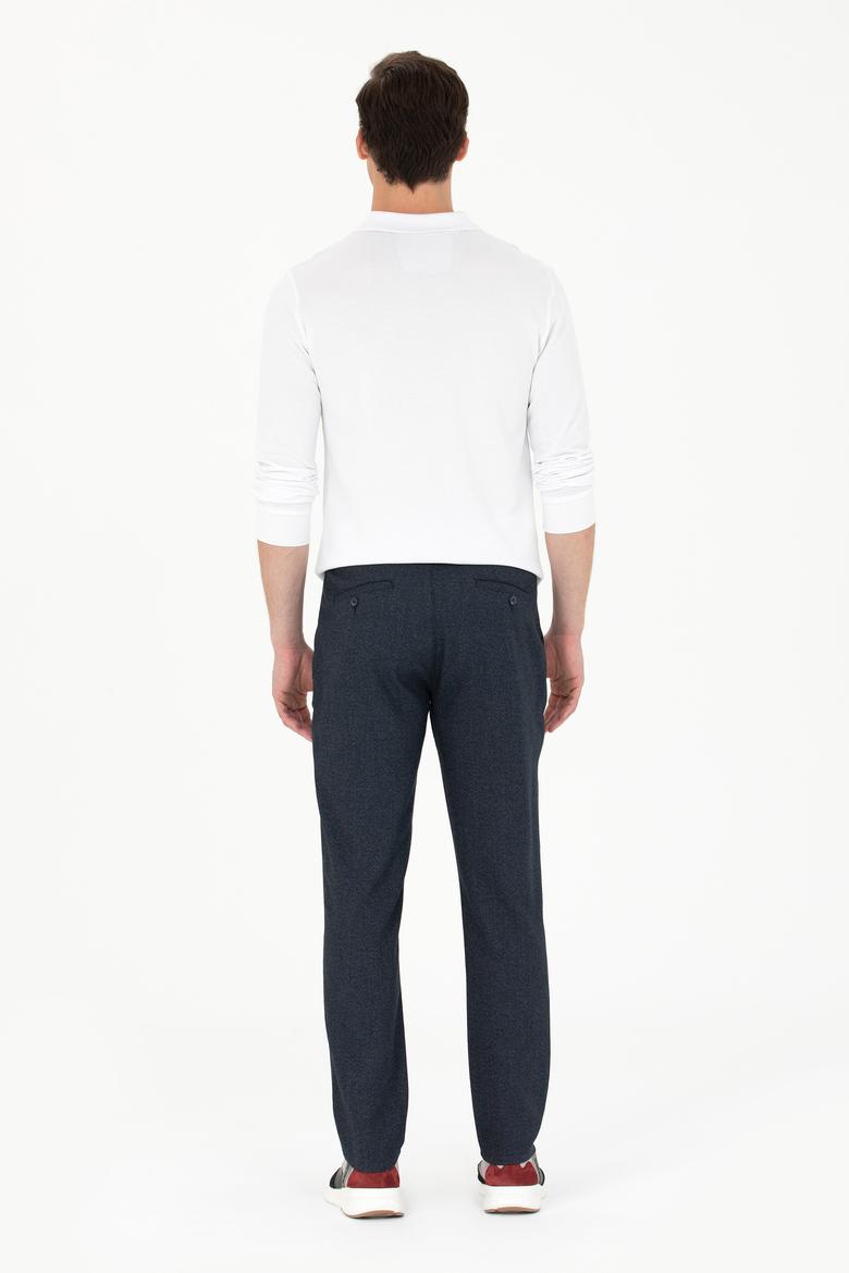 Erkek Lacivert Kanvas Pantolon - 50277294108