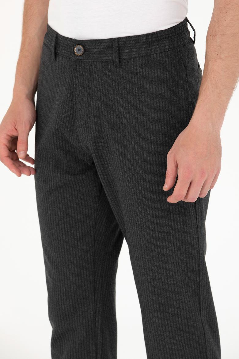 Erkek Antrasit Kanvas Pantolon - 50279094064