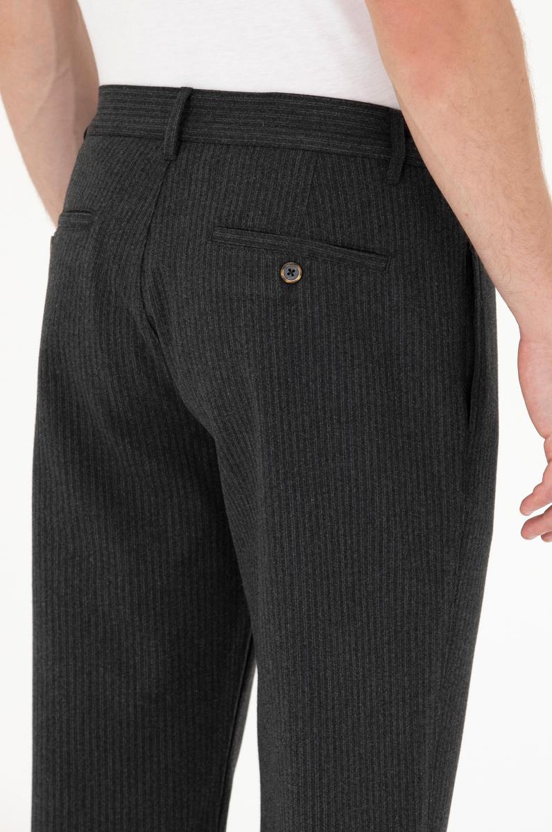 Erkek Antrasit Kanvas Pantolon