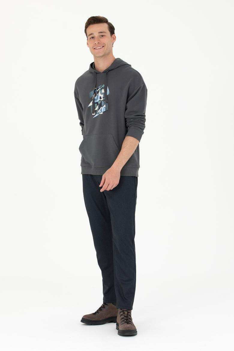 Erkek Lacivert Kanvas Pantolon