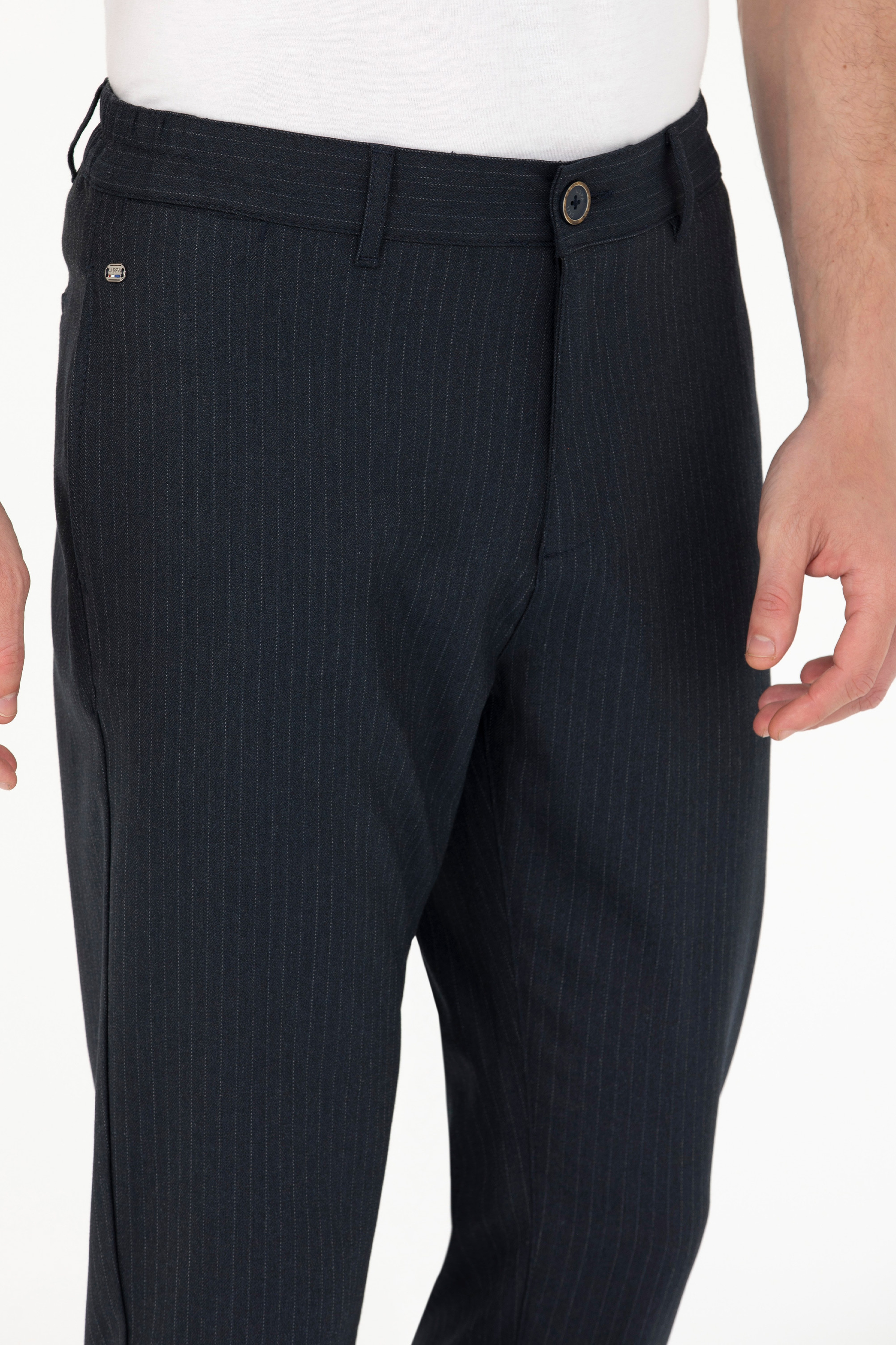 Erkek Carrot Fit Lacivert Kanvas Pantolon - Image 5
