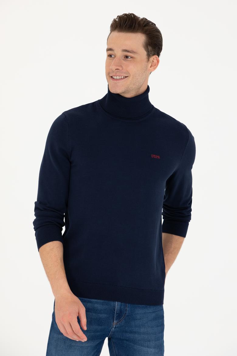 Erkek Lacivert Basic Kazak