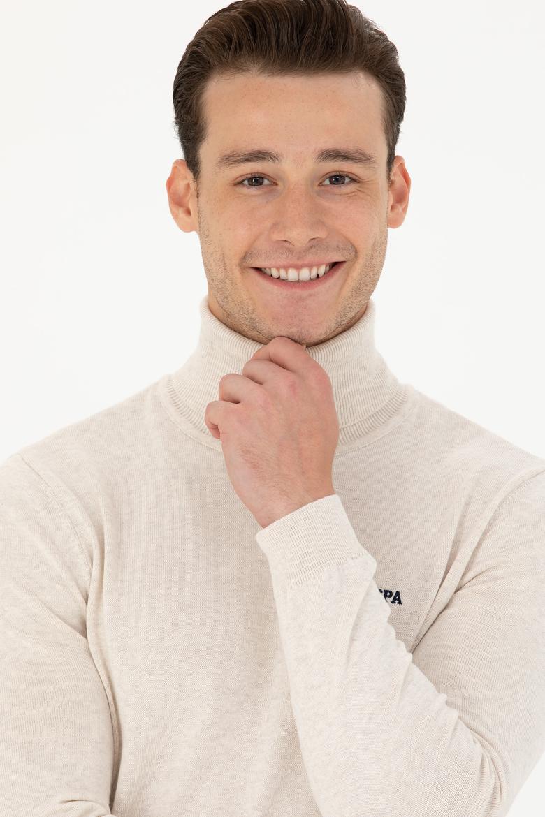 Erkek Taş Melanj Basic Kazak - 50275844053