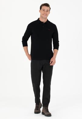 Erkek Siyah Basic Sweatshirt - 50276314041