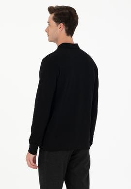 Erkek Siyah Basic Sweatshirt - 50276314041