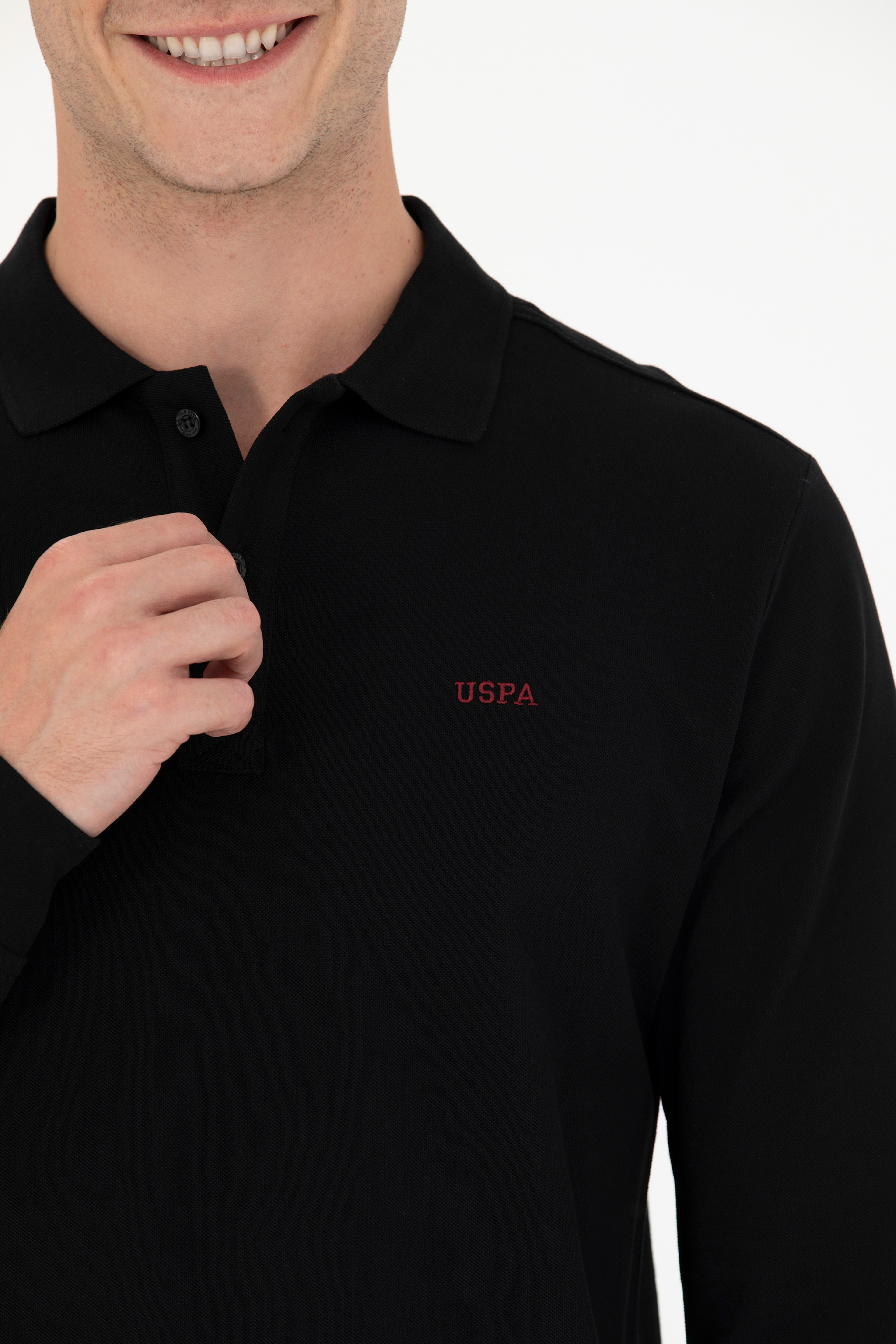 Erkek Siyah Basic Sweatshirt