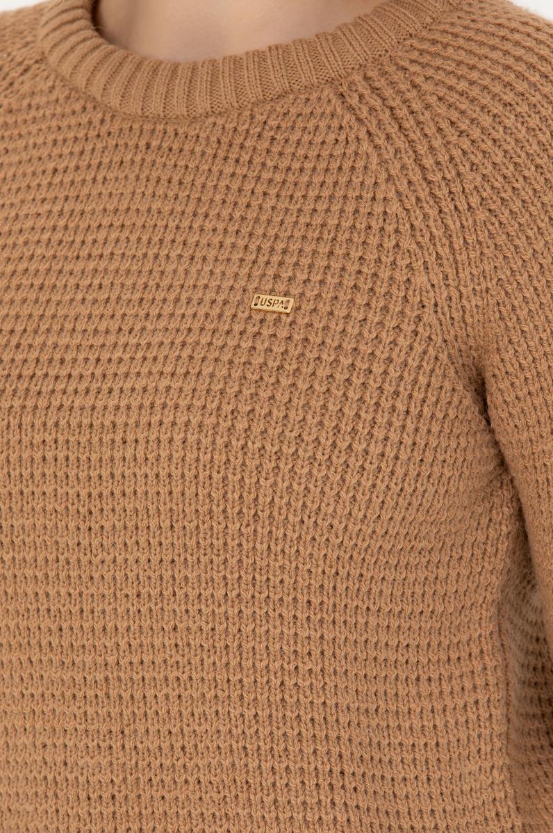 Kadın Kum Bisiklet Yaka Kazak