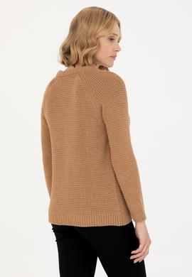 Kadın Kum Bisiklet Yaka Kazak - 50272045006