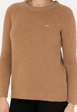 Kadın Kum Bisiklet Yaka Kazak - 50272045006