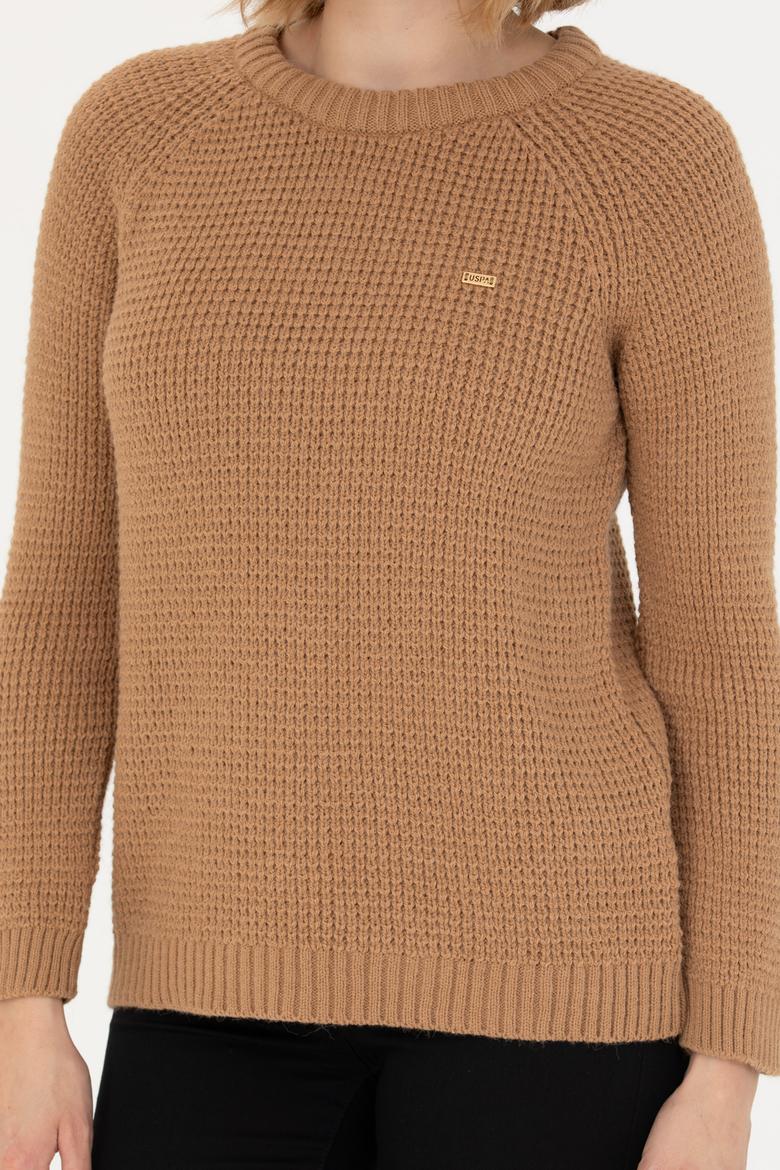 Kadın Kum Bisiklet Yaka Kazak - 50272045006