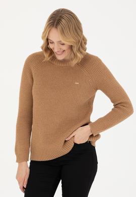 Kadın Kum Bisiklet Yaka Kazak - 50272045006