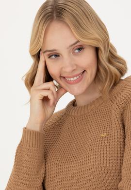 Kadın Kum Bisiklet Yaka Kazak - 50272045006