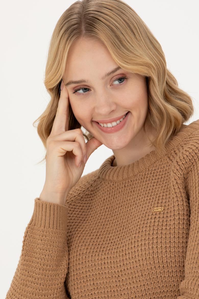 Kadın Kum Bisiklet Yaka Kazak - 50272045006