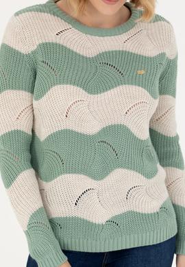 Kadın Mint Bisiklet Yaka Kazak - 50272043014