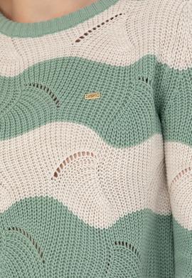 Kadın Mint Bisiklet Yaka Kazak - 50272043014