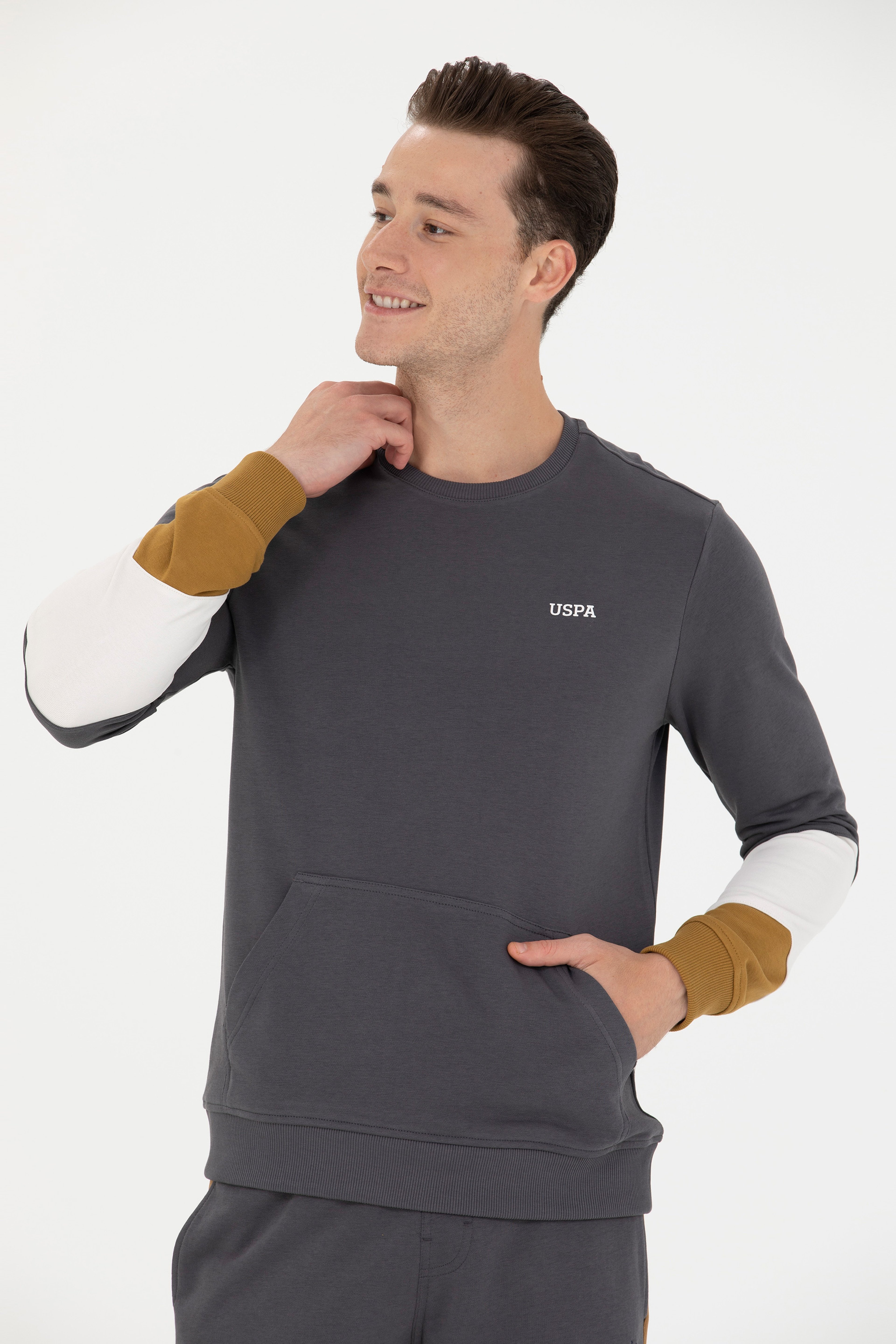 Erkek Antrasit Sweatshirt - Image 4