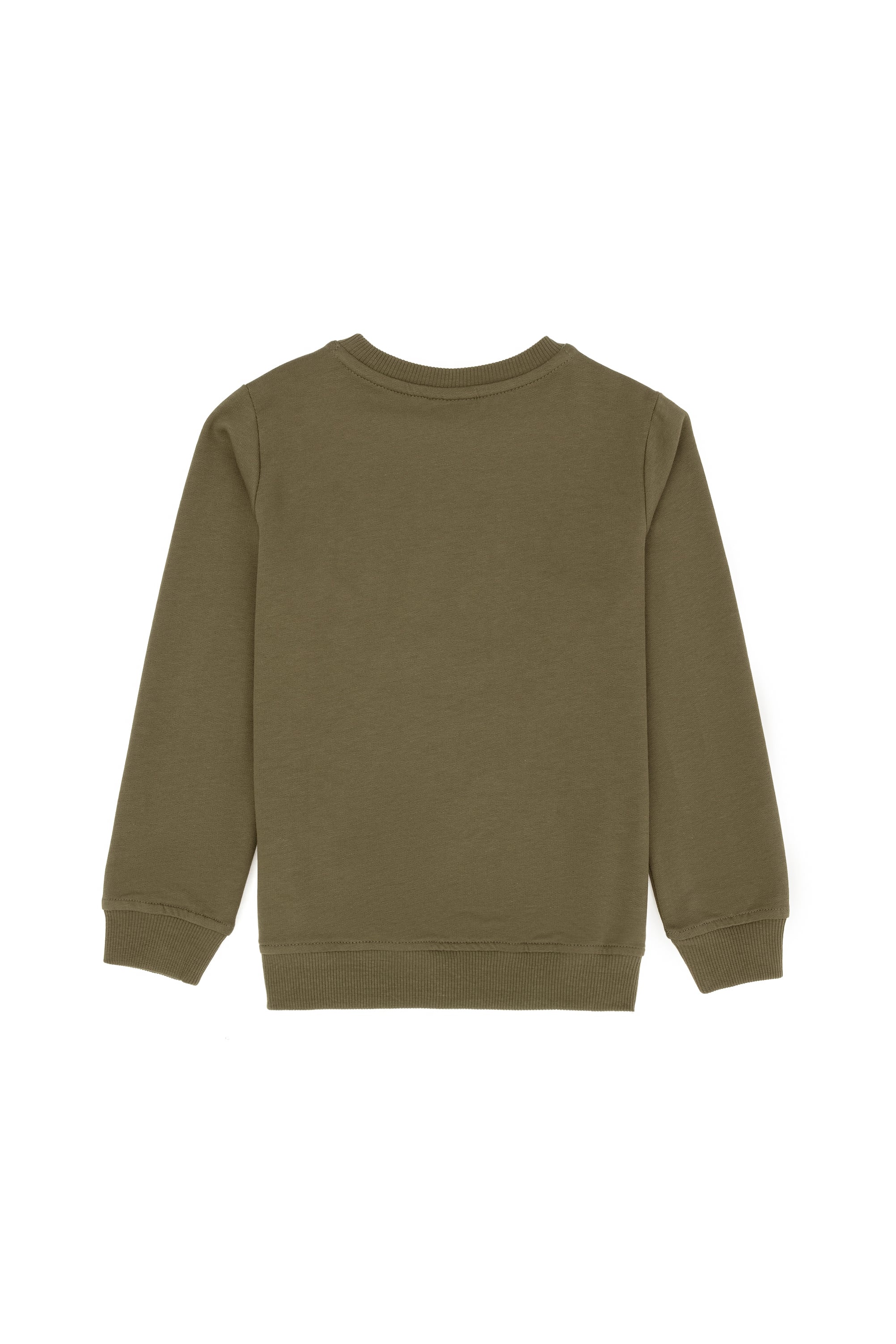 Erkek Bebek Haki Basic Sweatshirt - Image 2
