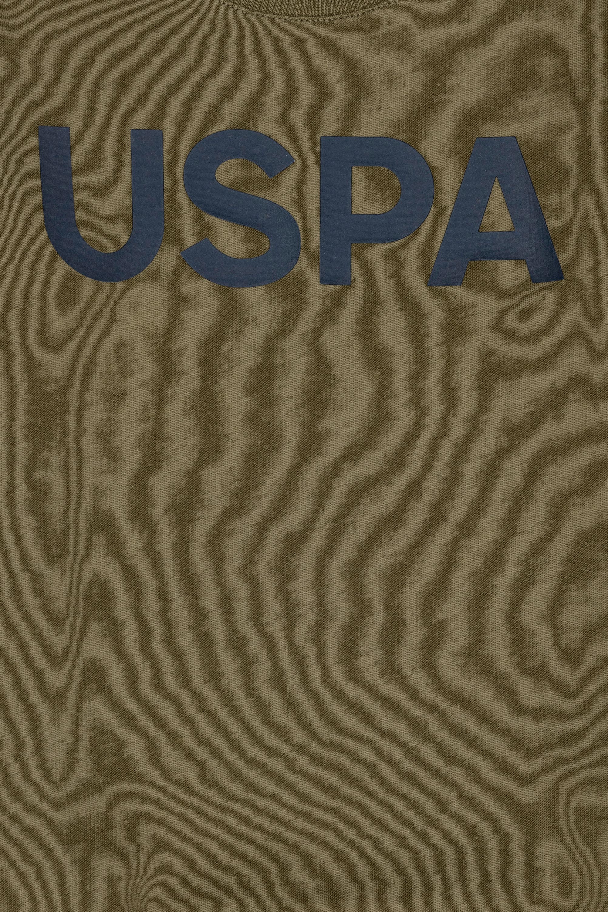 Erkek Bebek Haki Basic Sweatshirt - Image 3
