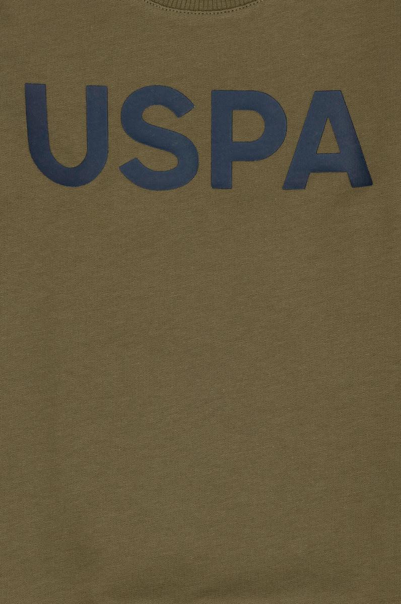 Erkek Bebek Haki Basic Sweatshirt