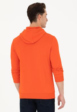 Erkek Turuncu Basic Sweatshirt - 50269426183