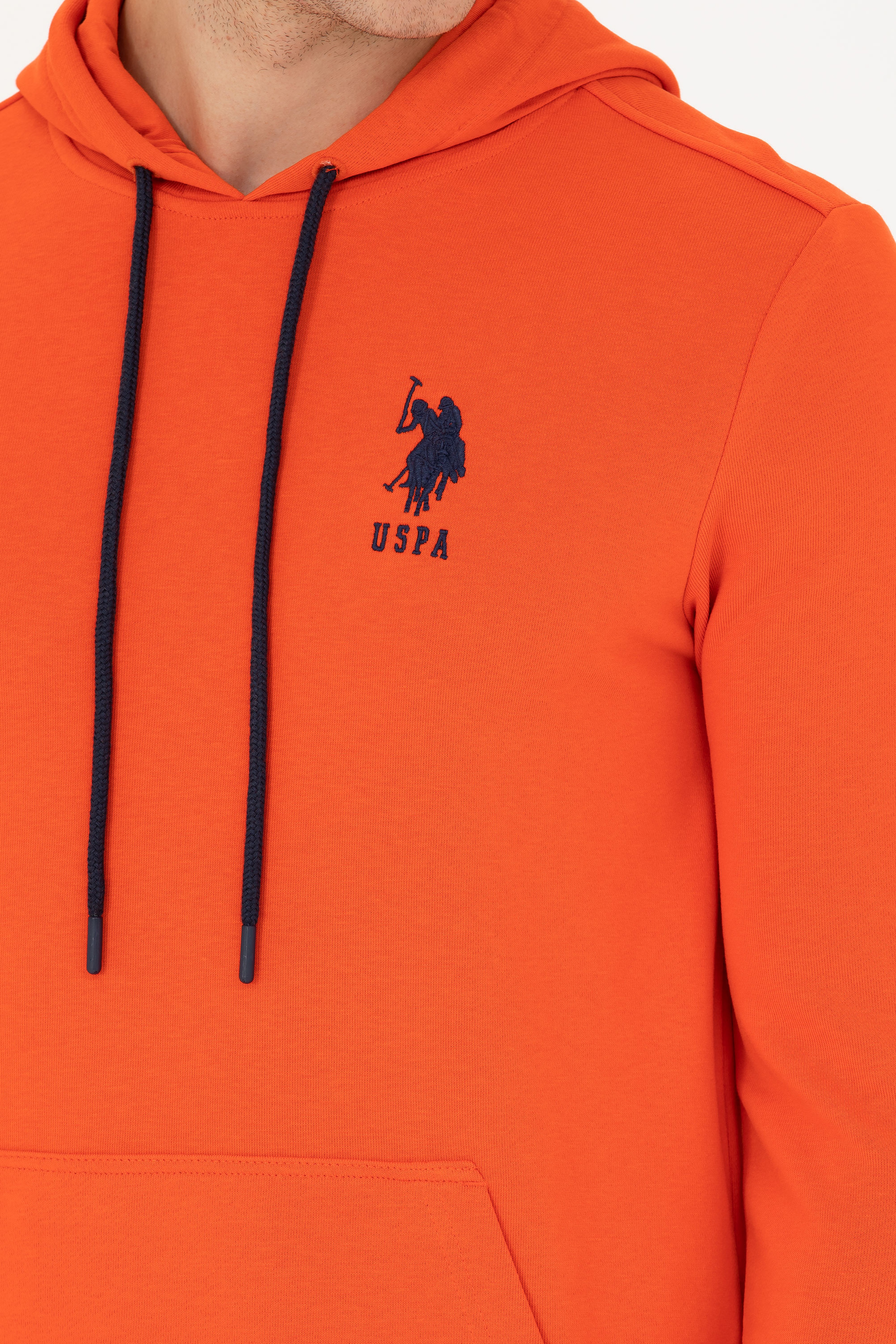 Erkek Turuncu Basic Sweatshirt - Image 6