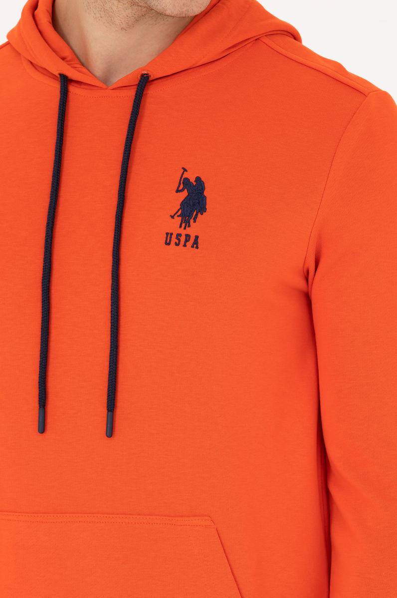 Erkek Turuncu Basic Sweatshirt