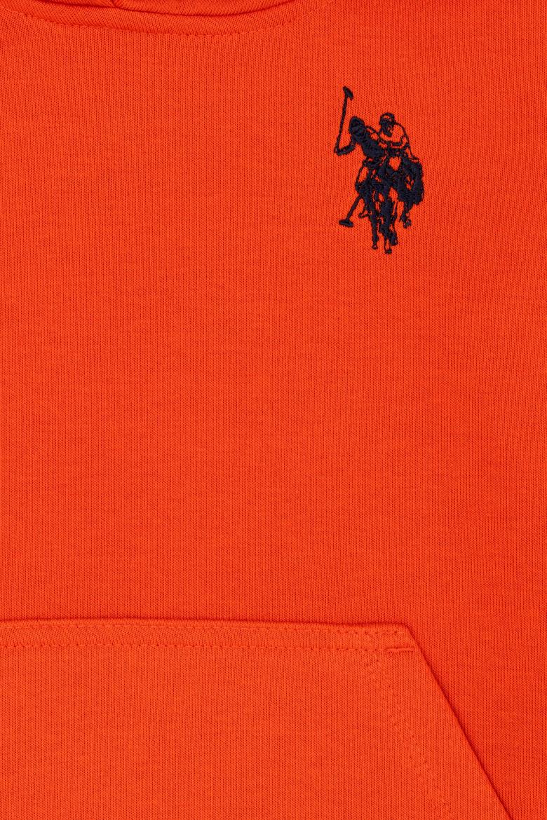 Çocuk Turuncu Basic Kapüşonlu Sweatshirt - 50276086012