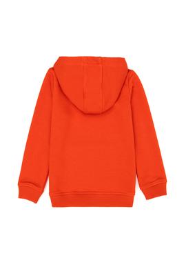 Çocuk Turuncu Basic Kapüşonlu Sweatshirt - 50276086012