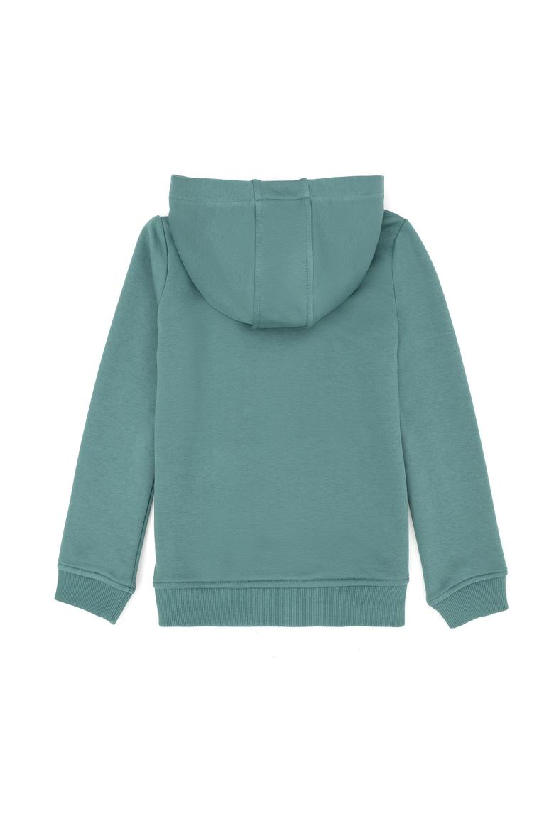 Çocuk Mint Basic Kapüşonlu Sweatshirt - 50276086046