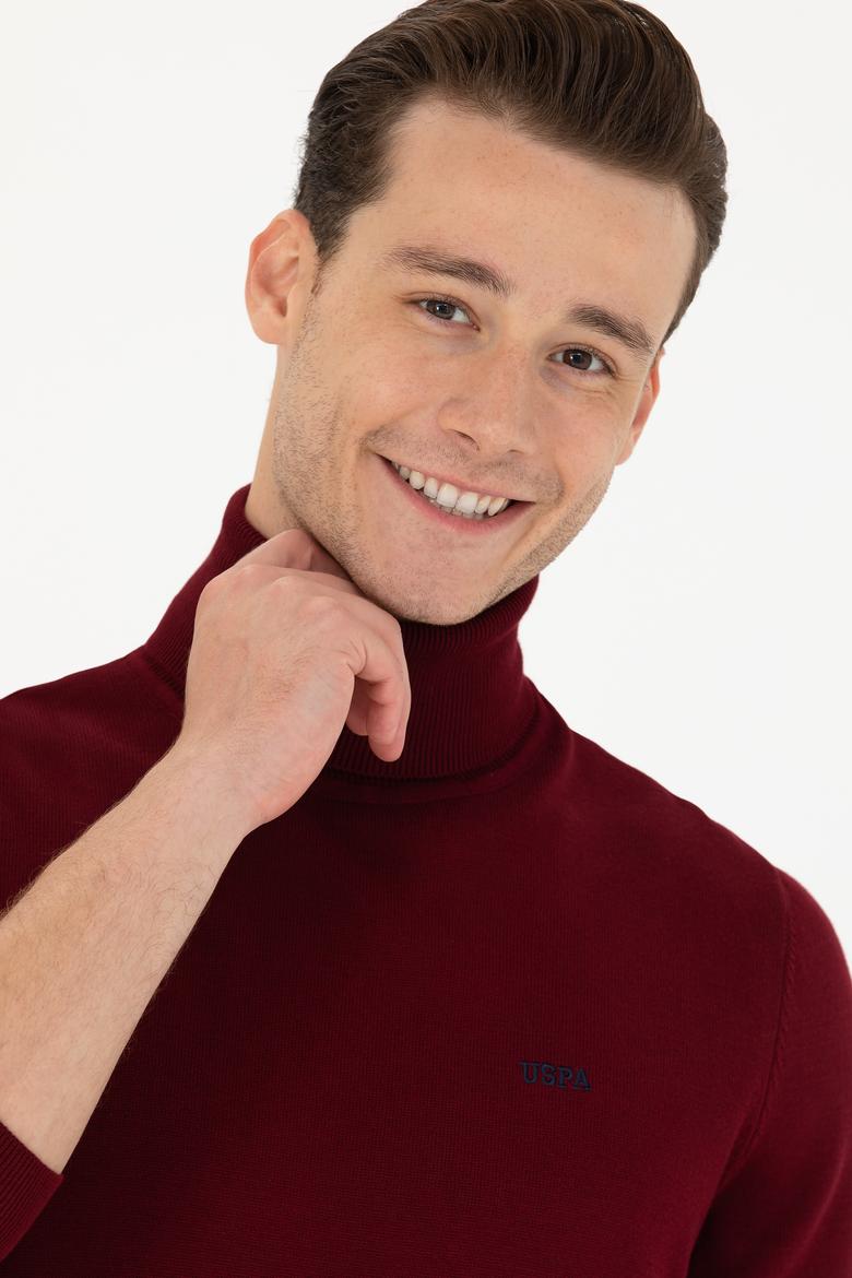 Erkek Bordo Basic Kazak - 50275844010