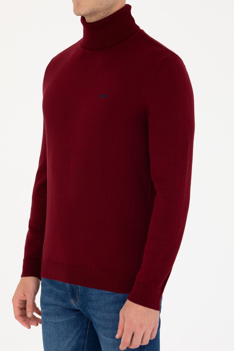 Erkek Bordo Basic Kazak - 50275844010