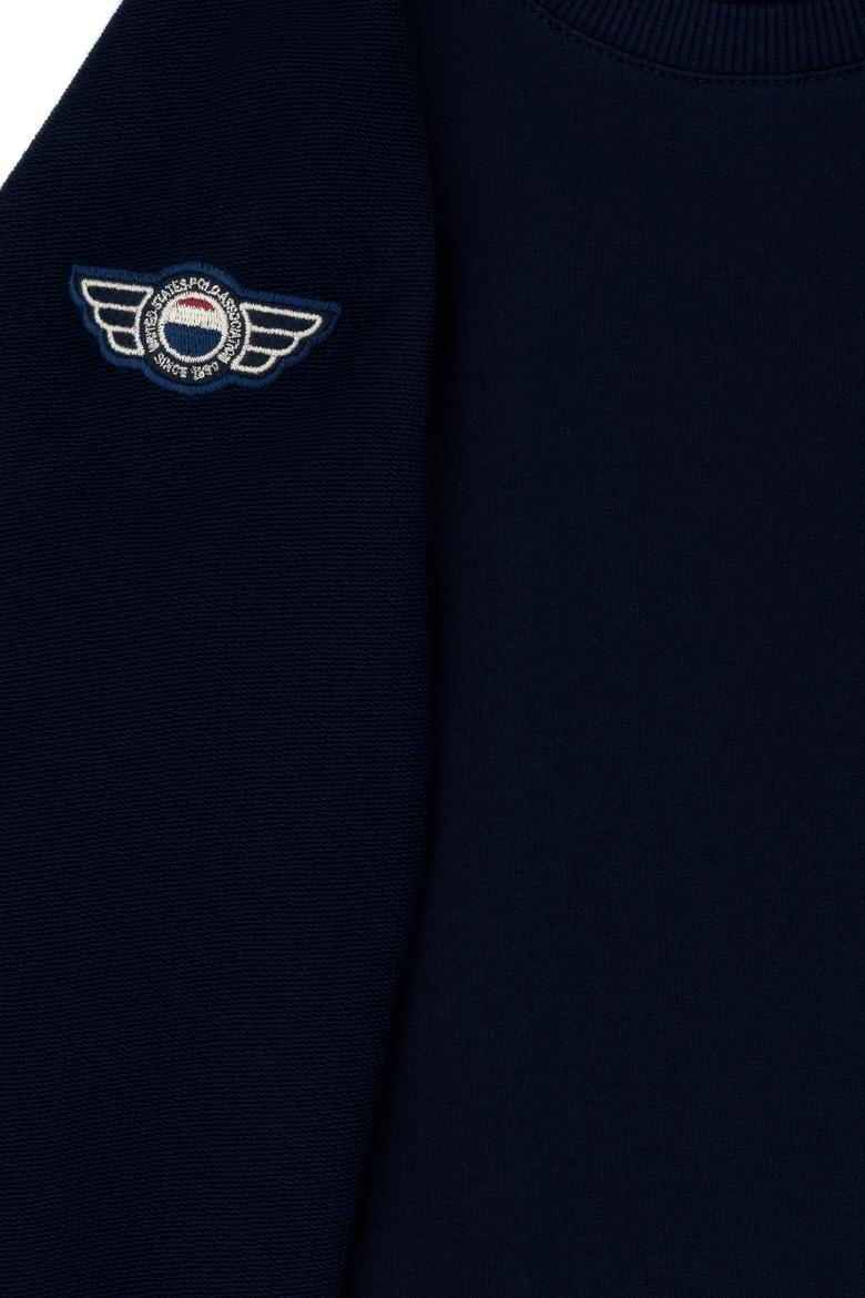 Çocuk Lacivert Bisiklet Yaka Sweatshirt - 50270748001