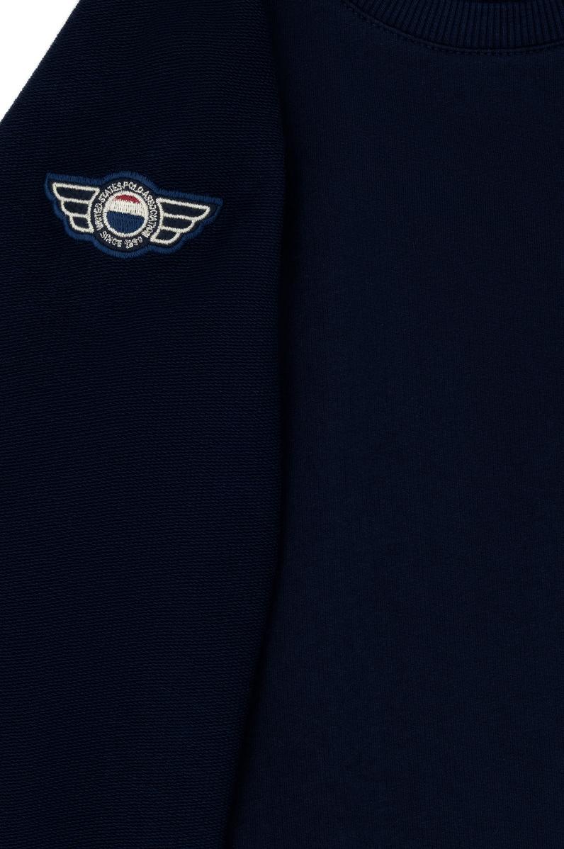 Çocuk Lacivert Bisiklet Yaka Sweatshirt