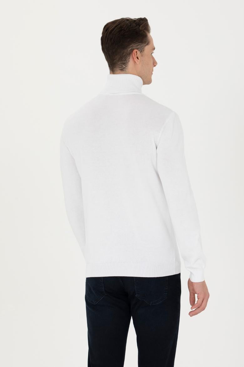 Erkek Beyaz Basic Kazak - 50268935114