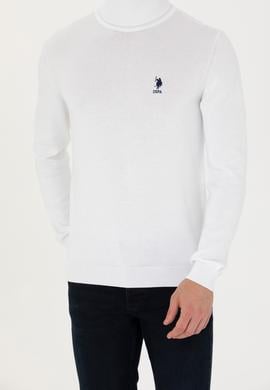 Erkek Beyaz Basic Kazak - 50268935114