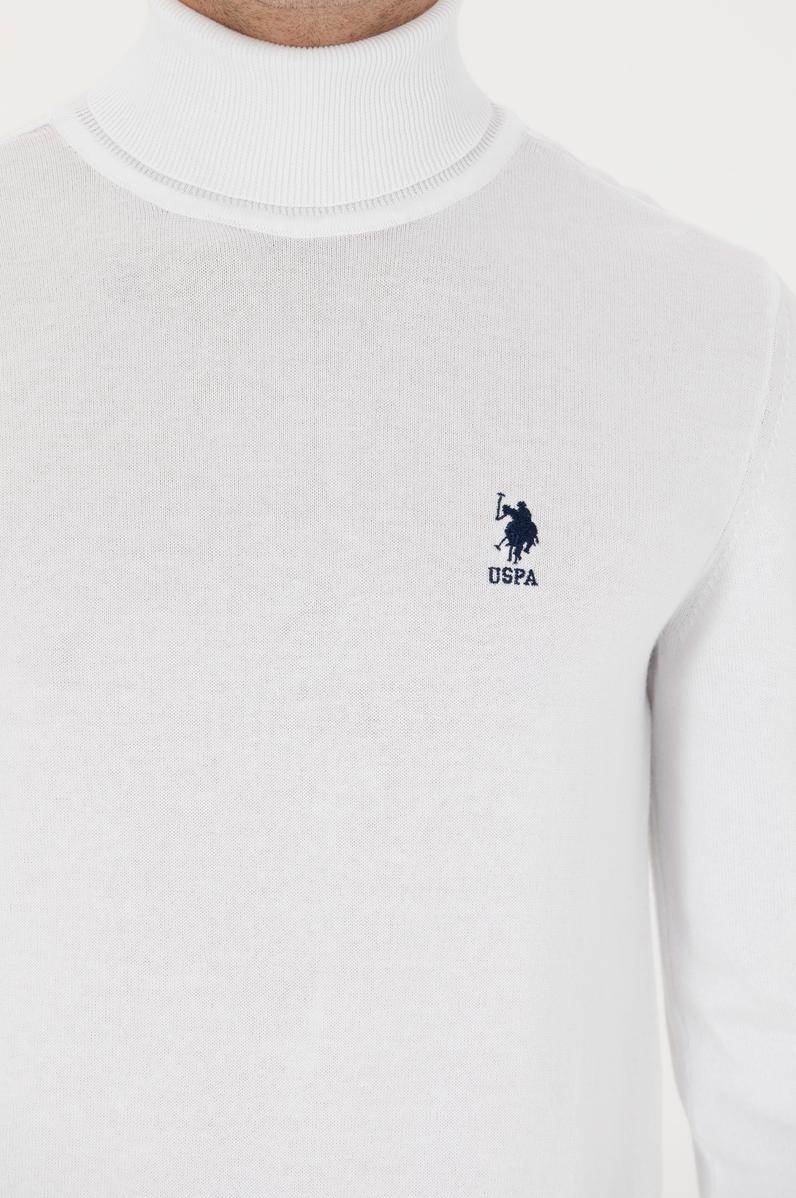 Erkek Beyaz Basic Kazak