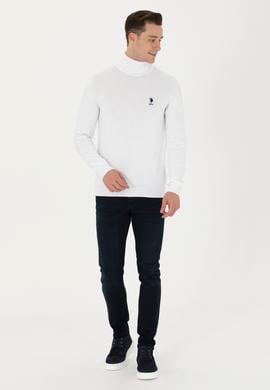 Erkek Beyaz Basic Kazak - 50268935114