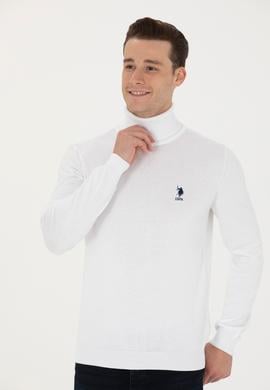 Erkek Beyaz Basic Kazak - 50268935114