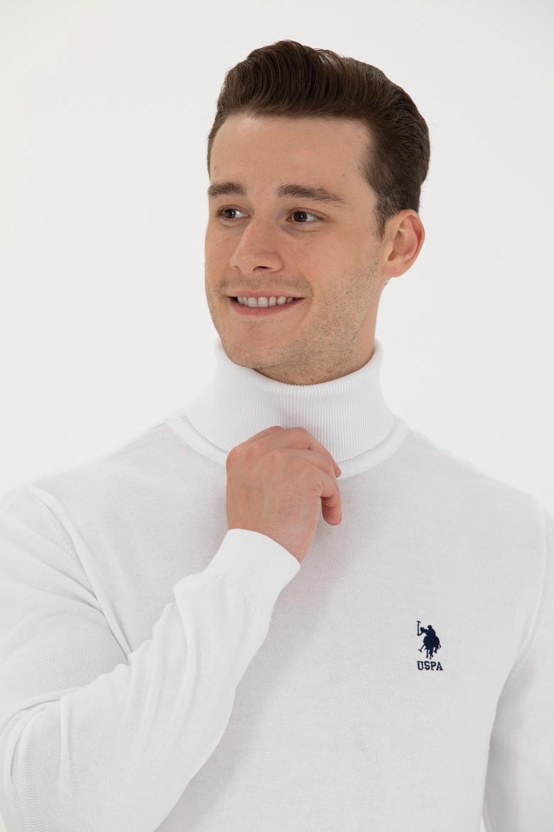 Erkek Beyaz Basic Kazak - 50268935114