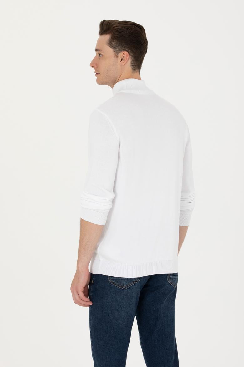 Erkek Beyaz Basic Kazak - 50269007096