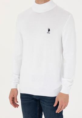 Erkek Beyaz Basic Kazak - 50269007096