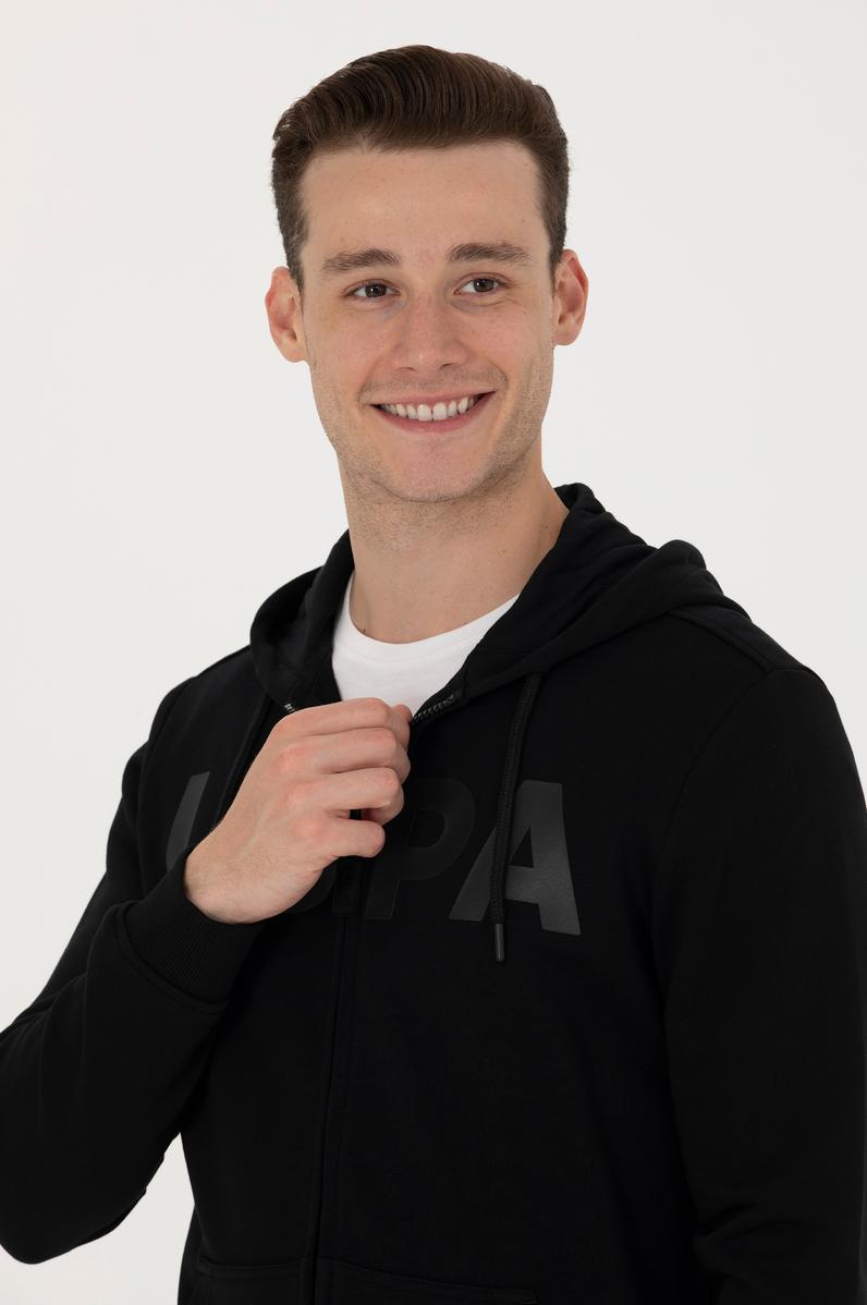 Erkek Siyah Örme Hırka