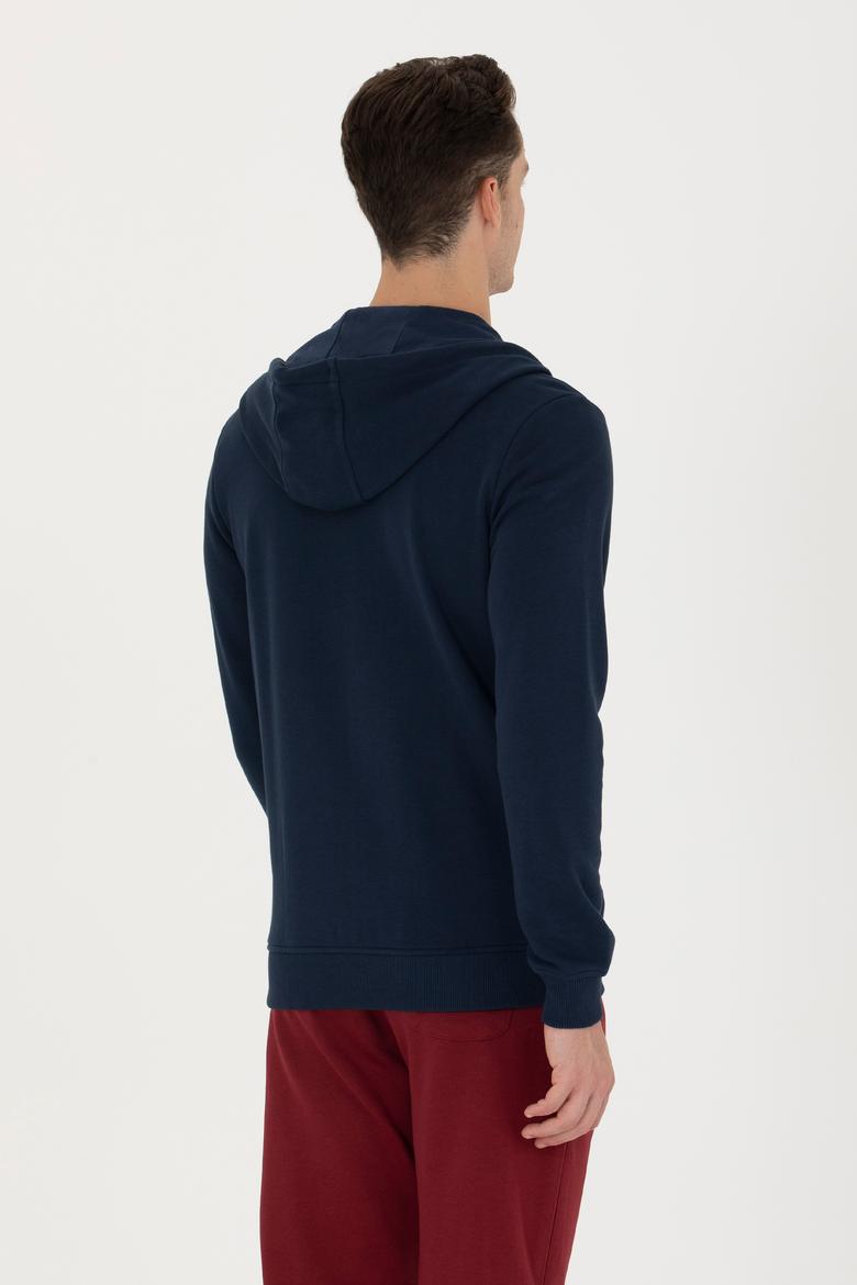 Erkek Lacivert Örme Hırka - 50269394019