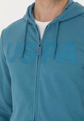 Erkek Petrol Örme Hırka - 50269394059