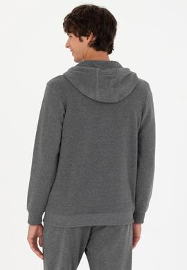 Erkek Antrasit Melanj Örme Hırka - 50269394029