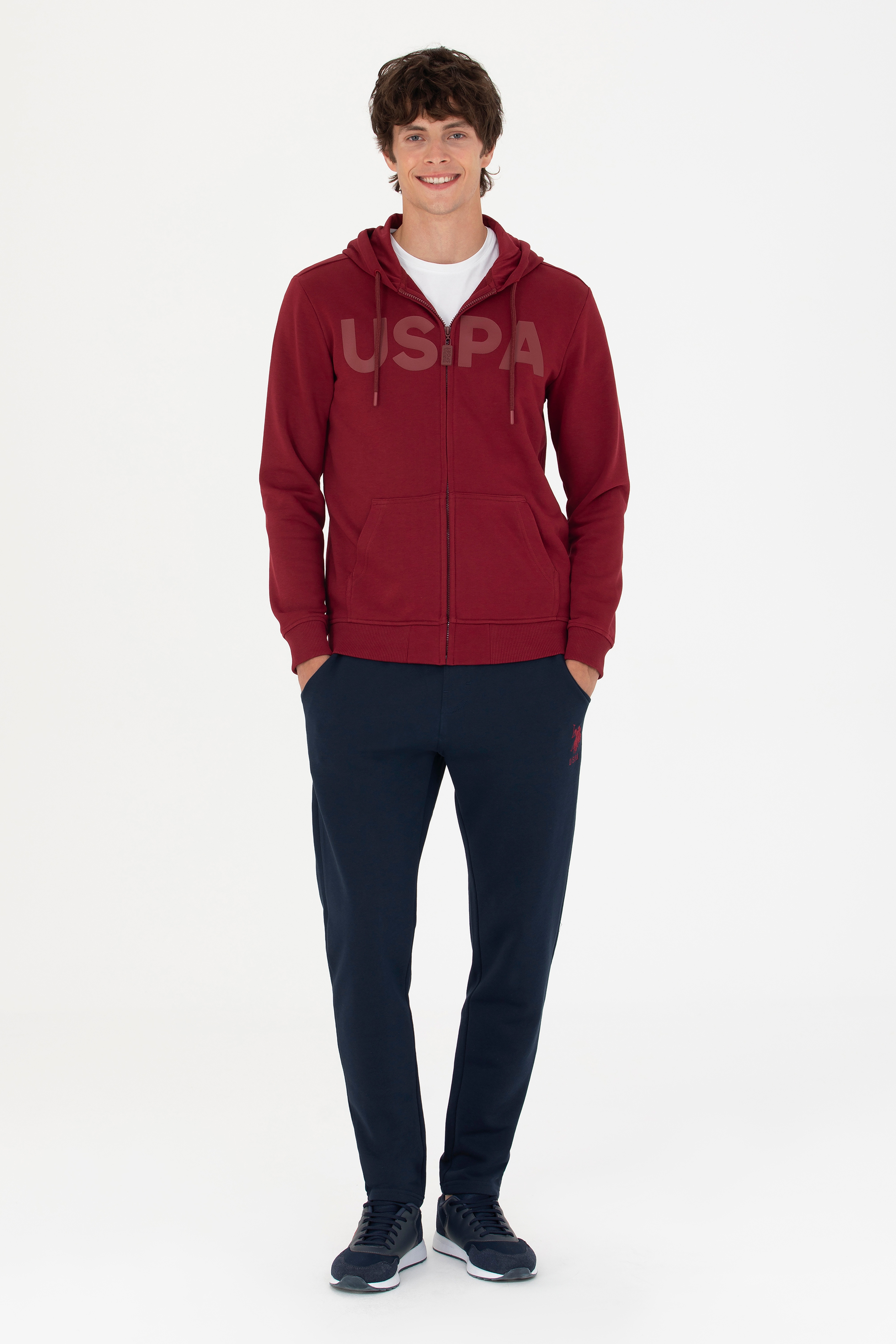 Erkek Bordo Örme Hırka - Image 4