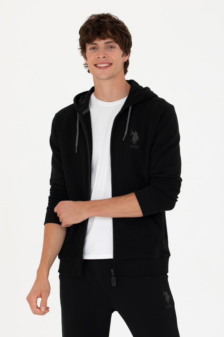 Erkek Siyah Örme Hırka