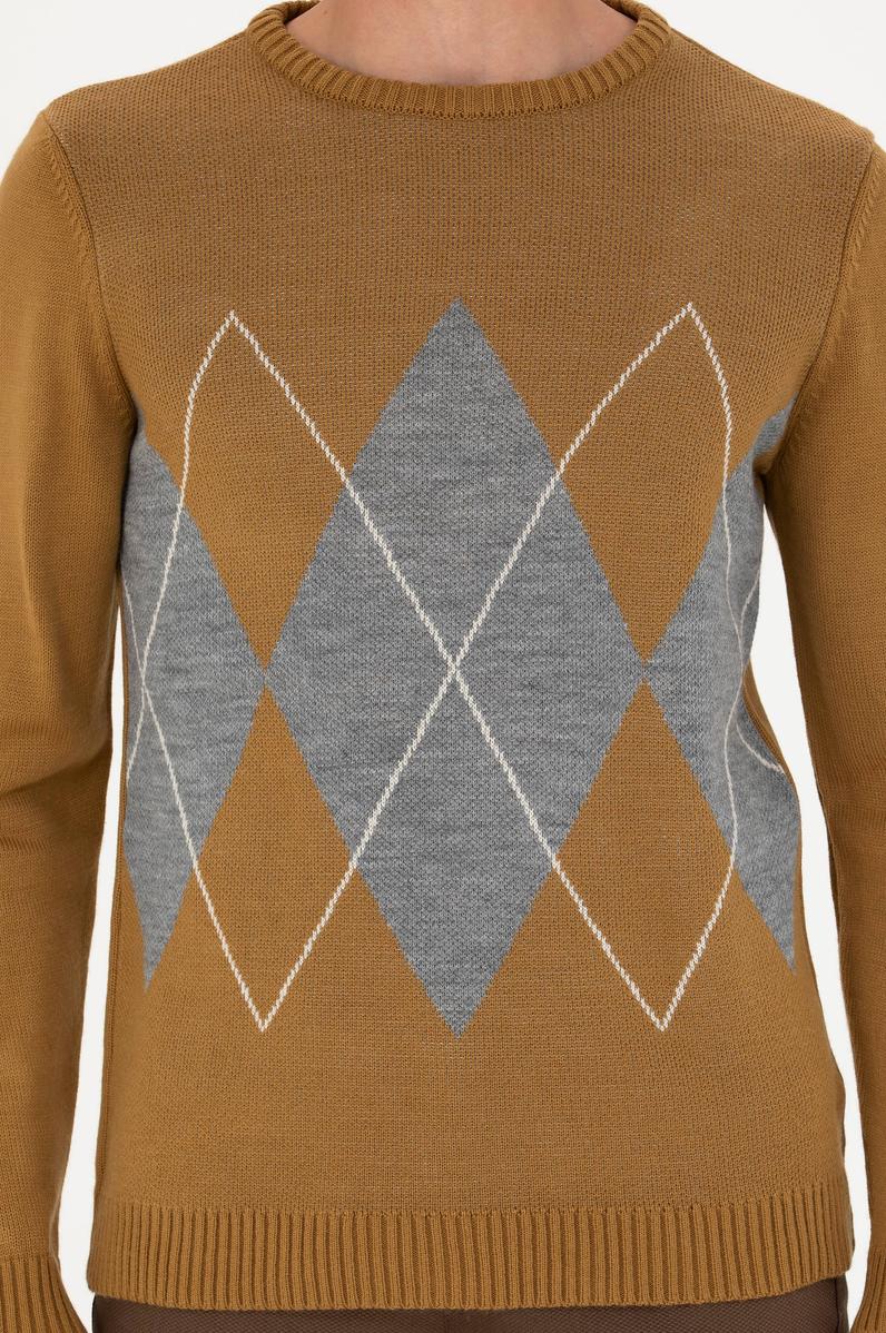 Erkek Açık Haki Kazak